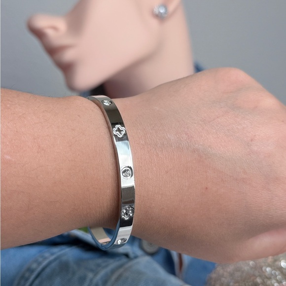 NEW | 18K Gold Plated Silver Bracelet with Cubic Zirconia - Picture 3 of 3